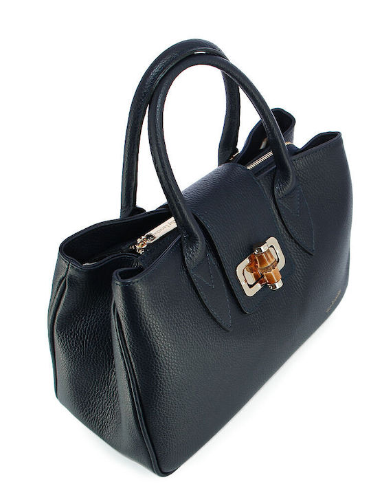 Leather Women's Crossbody Bag Blue