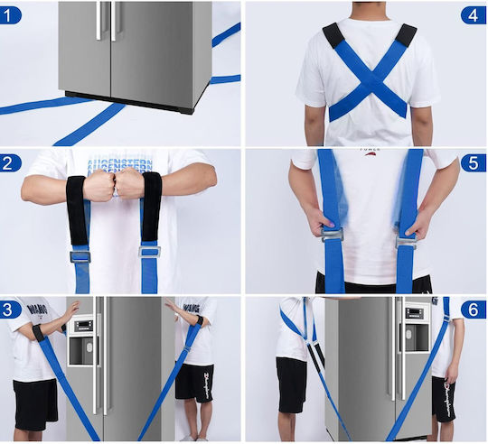 Geko G29795 Furniture Carrying Straps 2.9 Meters 270 Kg Clamps