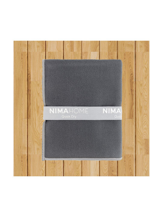 34613 Πετσέτα Γυμναστηρίου 50x90 Riva Dark Gray