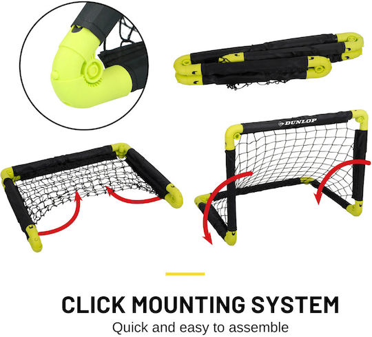 Dunlop 2 Pieces 55cm x 44cm x 44cm Football Goals Set 2 Pieces