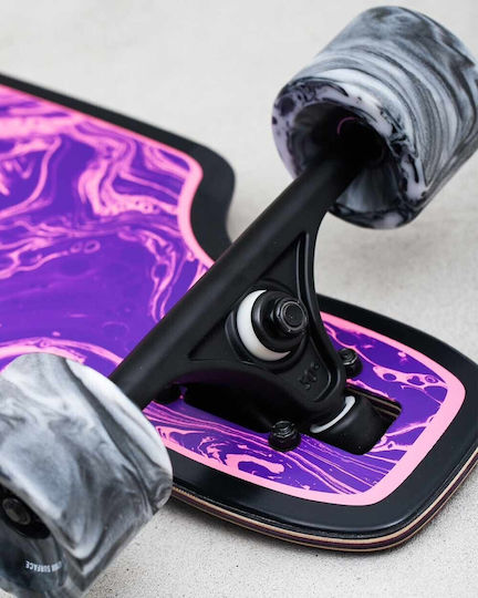 Globe Outlier Longboard Purple Flames 36&quot
