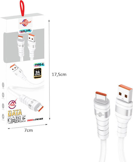 WisdomUp USB 2.0 Cable USB-C male - USB-A