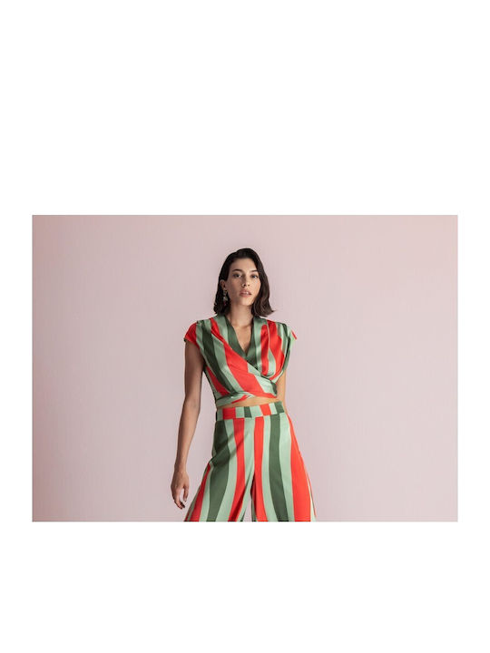 Set Verde De Damă Cu Pantaloni