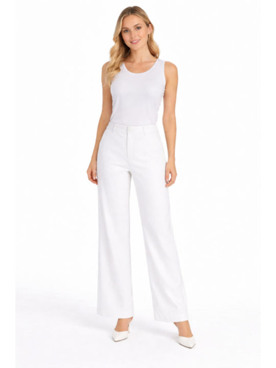 Women's Pantaloons in Regular Fit White SS-M115960-26TR-WHITE