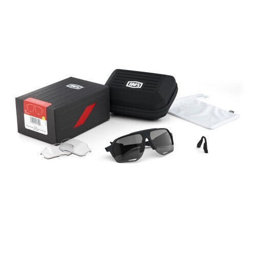 100% Cycling Glasses Norvik with Black Frame & Dark Lenses