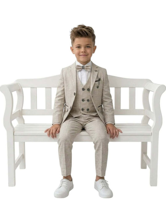 Kids Summer Suit 5 Pieces Beige