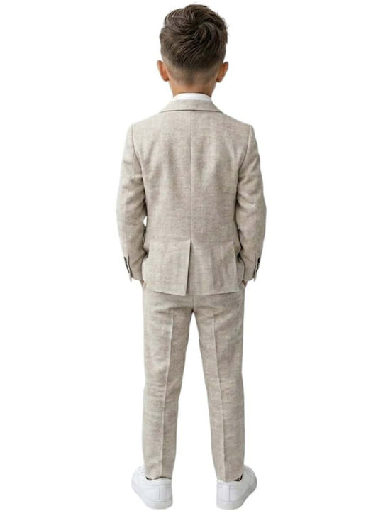 Kids Summer Suit 5 Pieces Beige