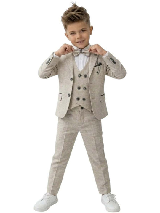 Kids Summer Suit 5 Pieces Beige