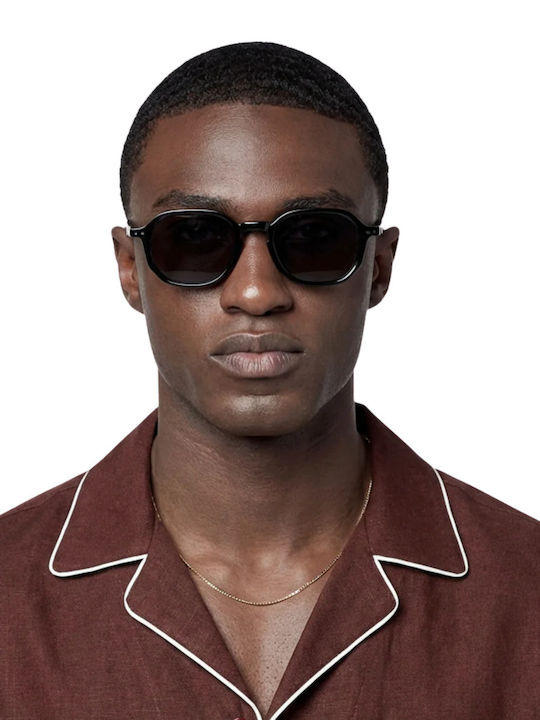 De Sunglasses Unisex Sonnenbrillen mit Schwarzem Horn umrandetem Rahmen GAVIN25NOR-N