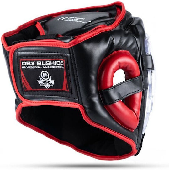 DBX Bushido ARH-2180 Adult Full Face Boxing Headgear Leather Black