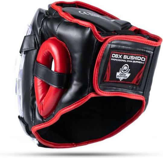 DBX Bushido ARH-2180 Adult Full Face Boxing Headgear Leather Black