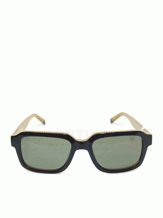 Benetton Unisex Sunglasses With Black Frame And Green Lens BE5107 096