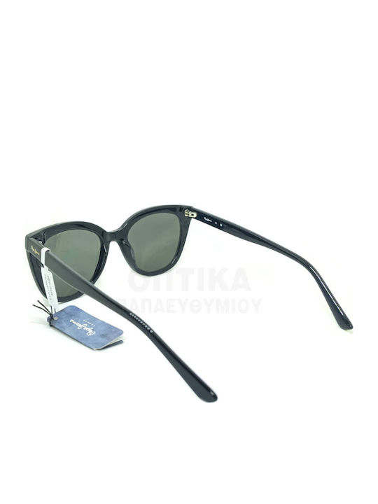 Pepe Jeans Pj7476 001 Women's Sunglasses with Black Frame and Green Lens PJ7476-001