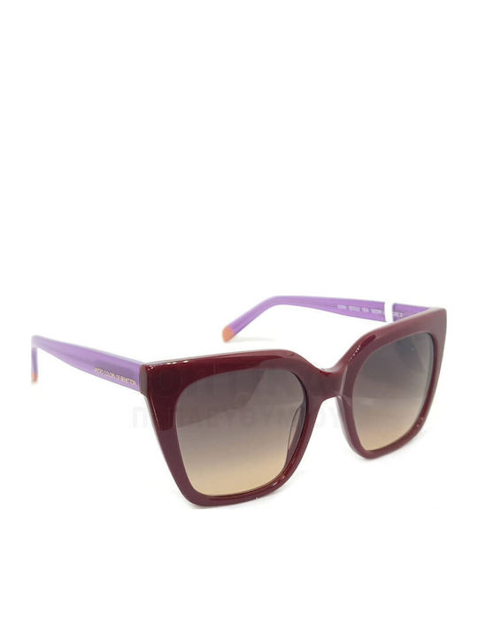 Benetton Women Sunglasses with Burgundy Frame and Brown Lens BE5112 504