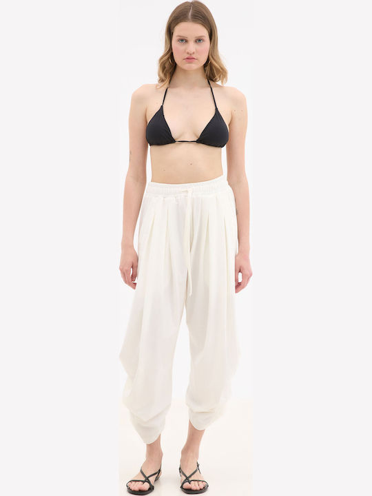 Trousers In Relaxed Fit Ecru