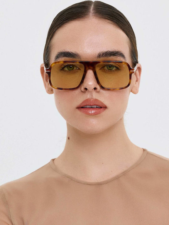 AV Sunglasses Solaris Woman Sunglasses with Horn-Rimmed Frame Honey
