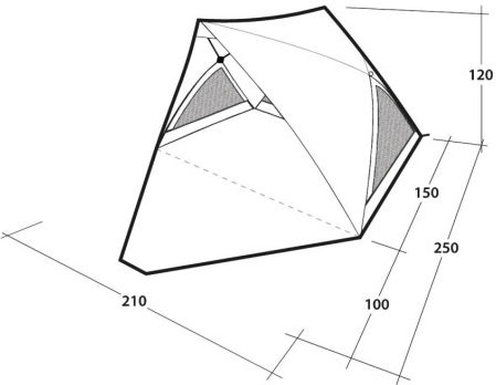 Outwell Formby 2 Ατόμων Γκρι