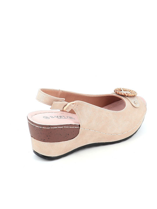Summer Women's Platforms Beige 3/55293-64_BEIGE