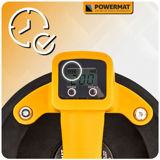Cordless Suction Cup Powermat Pm-apps-200m 200 Mm 200 Kg Battery Charger Led Display
