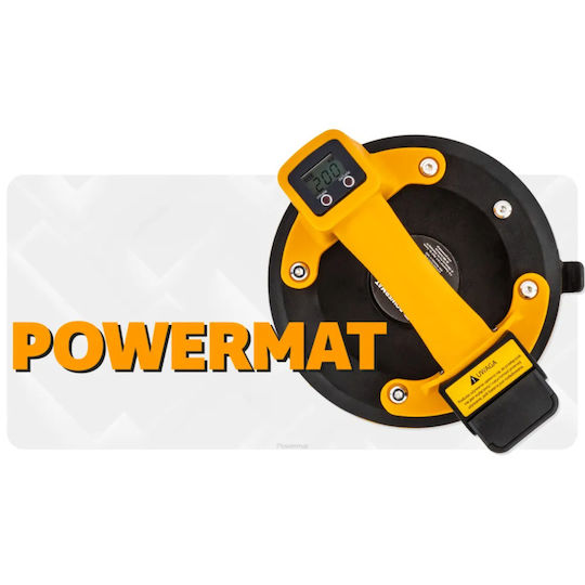 Cordless Suction Cup Powermat Pm-apps-200m 200 Mm 200 Kg Battery Charger Led Display
