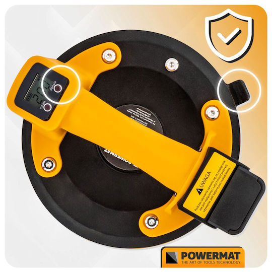 Cordless Suction Cup Powermat Pm-apps-200m 200 Mm 200 Kg Battery Charger Led Display