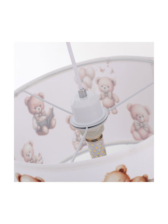 Agora Lighting Deckenleuchte Weiß mit Lampenbirnensockel E27