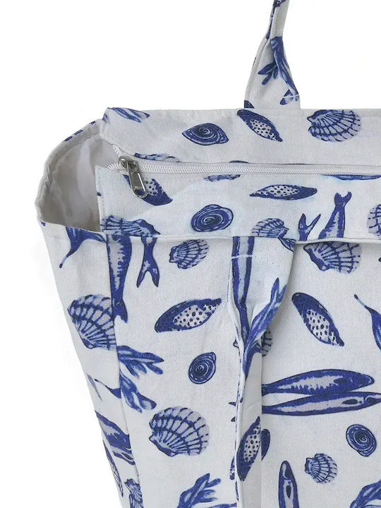 Ble Resort Collection Fabric Blue Beach Bag