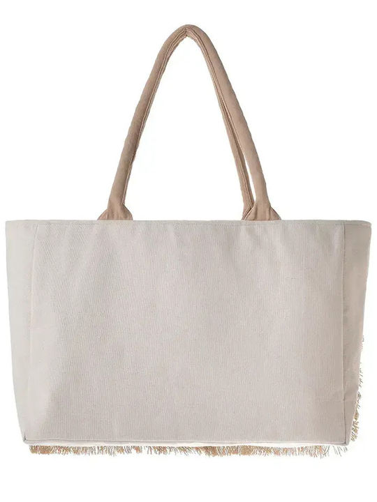Ble Resort Collection Υφασμάτινη Τσάντα Θαλάσσης Εκρού