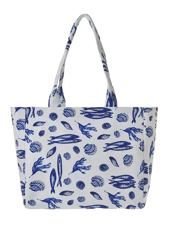 Ble Resort Collection Fabric Blue Beach Bag