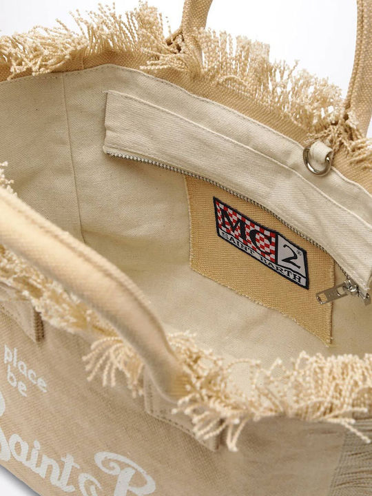 MC2 Colette Fabric Beach Bag Beige