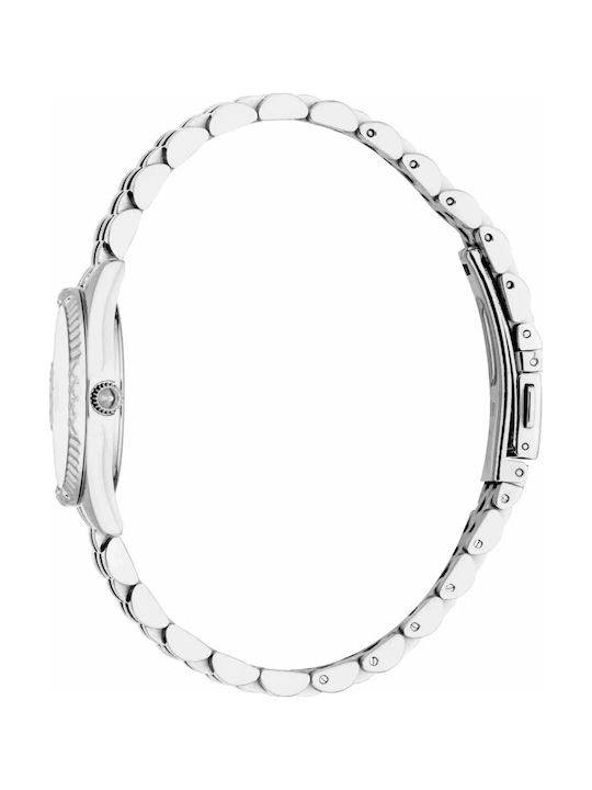 Just Cavalli Womens Watch Battery with Silver Metal Bracelet