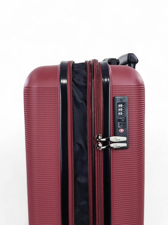 Rain Mittlerer Hartschalenkoffer Burgundisch mit 4 Rädern Höhe 65cm