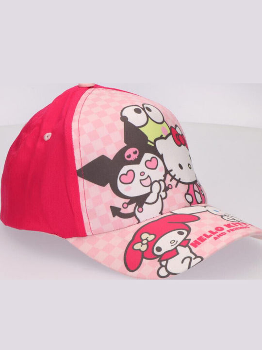 Hello Kitty Детска Шапка С Козирка Слънцезащитна Розова