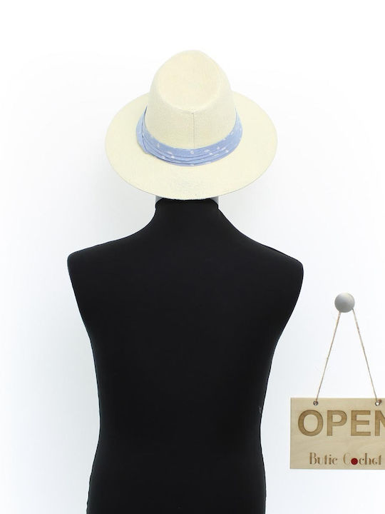 Anoul Wicker Men's Hat Light Blue Anoul Wicker Men's Hat Light Blue