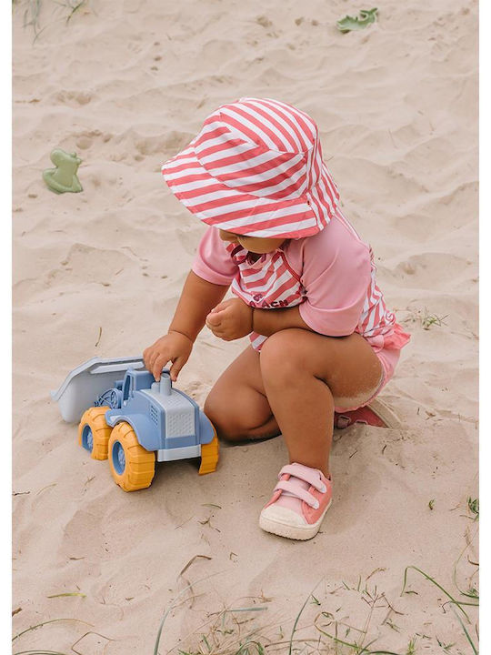 Tutete Kids' Hat Bucket Fabric Sunscreen Pink