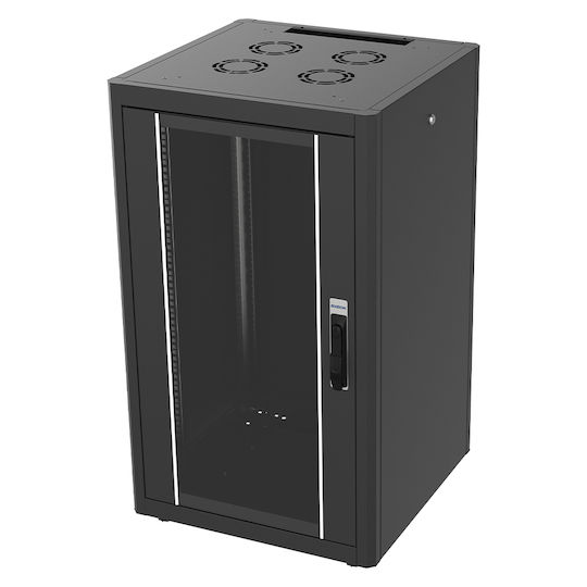 Edision Floor Rack Cabinet 19U Black 60-02-0203