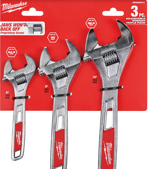 Milwaukee 4932493414 Комплект Френски Ключове 3 Бройки