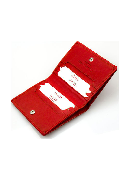 Leather Men's Wallet Red