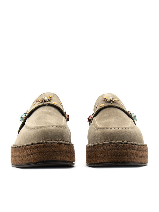 Komis & Komis Suede Mules Καφέ