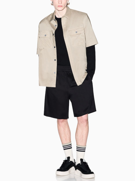 Kurzärmeliges Herrenhemd Beige