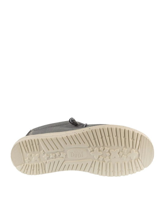 Wally Stretch Canvas Men's Moccasins In Black Colour