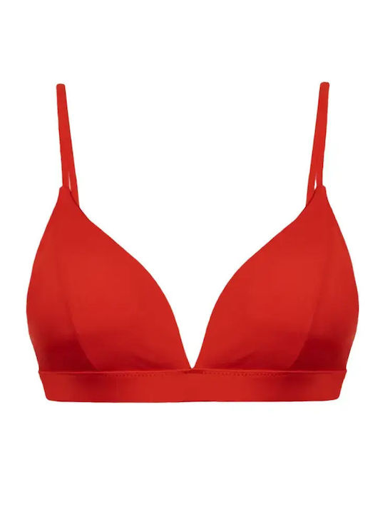 Bikini Τριγωνάκι με Ενίσχυση Κόκκινο