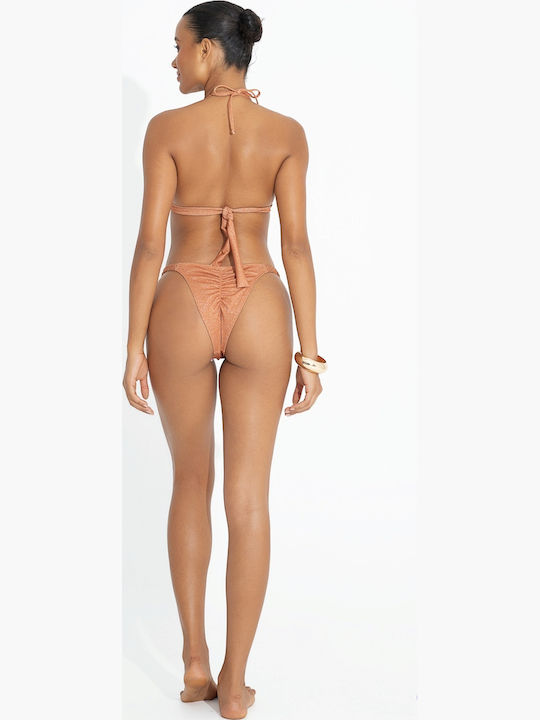Bikini Triangle With Padding Gold