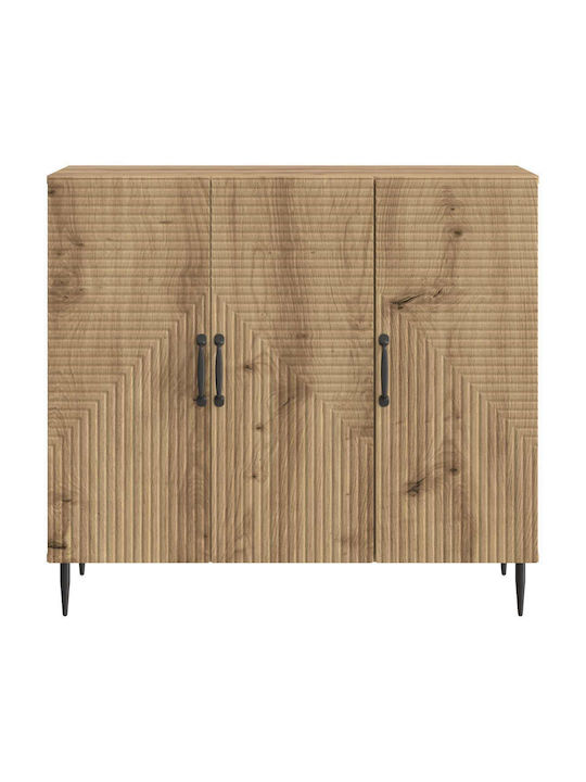 Wooden Sideboard Brown 89x34.5x80cm