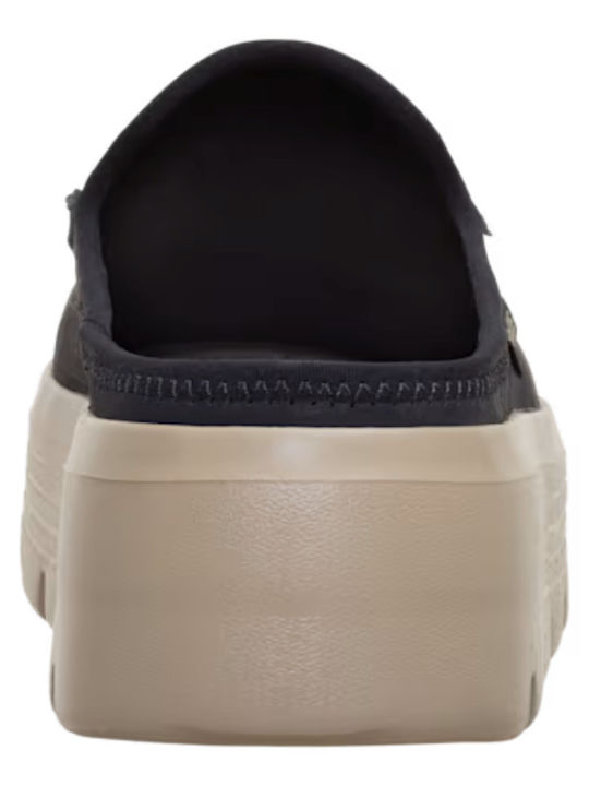 Hey Dude Women's Leather Clogs Black
