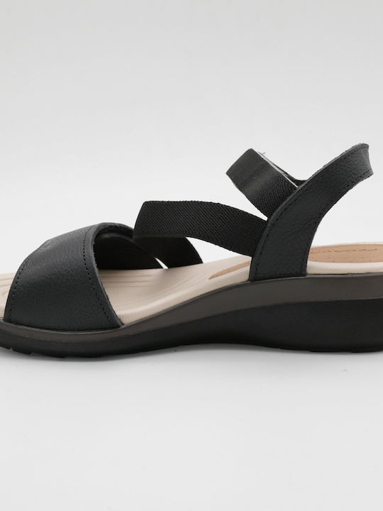 Sandale Casual Damă Anatomici Din Piele Negre