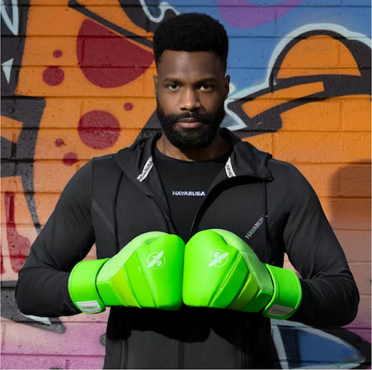 Hayabusa Leather Boxing Gloves for Competition Green