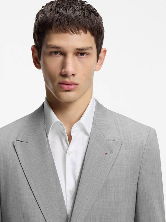 Henry Winter Men's Suit with Vest with Slim Fit Gray