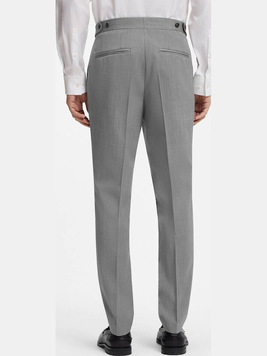 Henry Winter Men's Suit with Vest with Slim Fit Gray