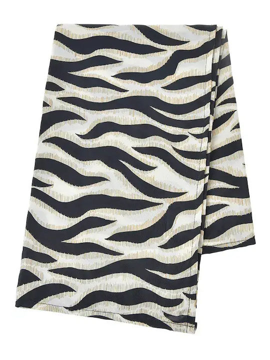 Ble Resort Collection Γυναικείο Μεταξωτό Φουλάρι Λευκό